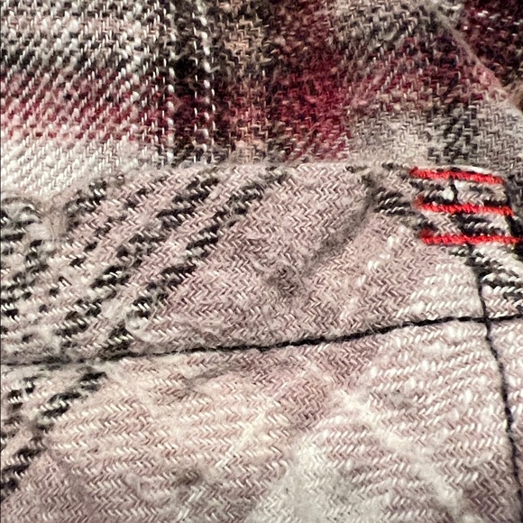 BDG Urban Outfitters shirt flannel patchwork 90’s Shacket M - Picture 10 of 14